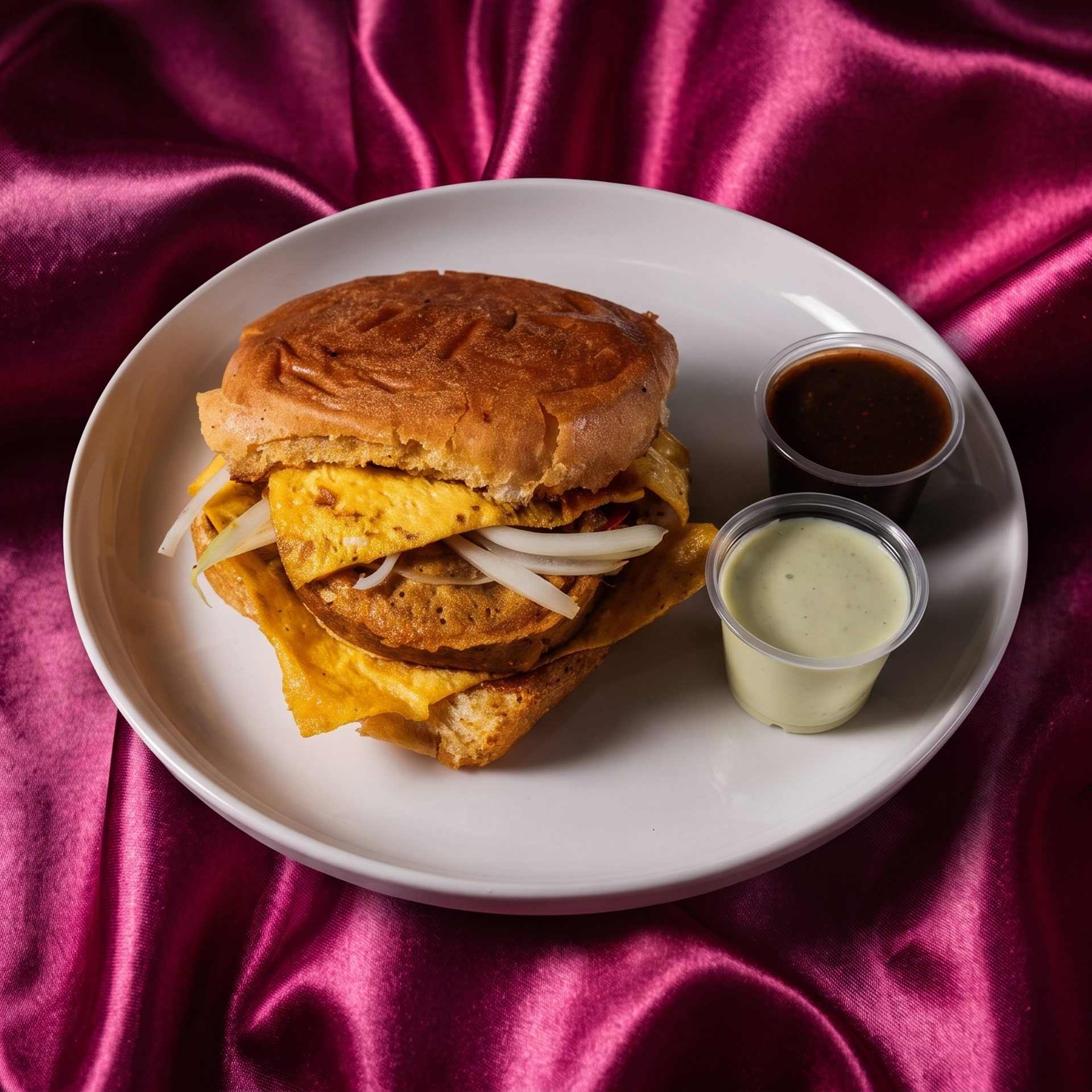 Chapli kebab burger