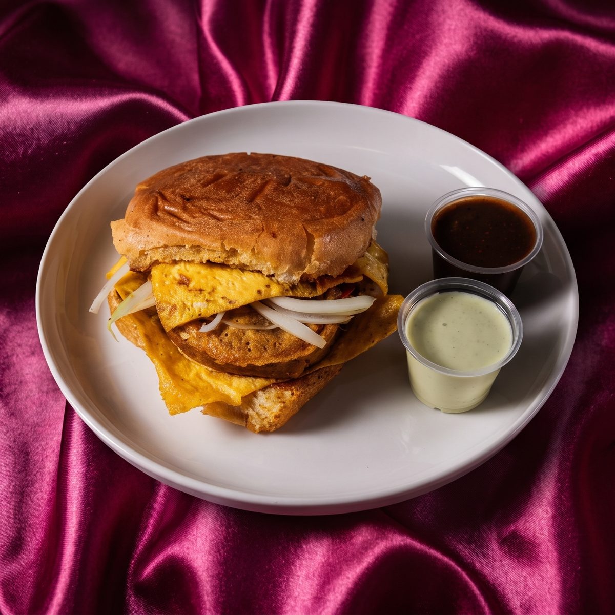 The chapli kebab burger