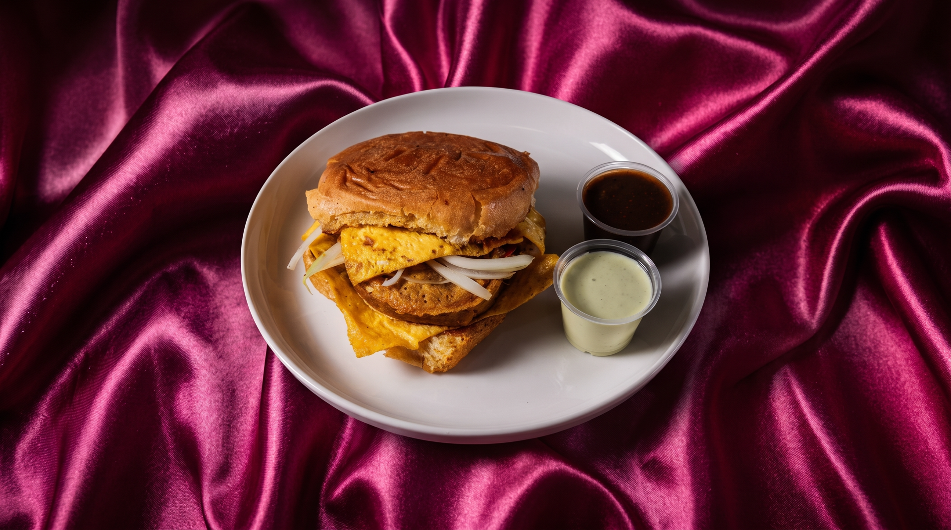 The chapli kebab burger